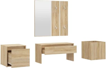 Vidaxl Zestaw Mebli Do Przedpokoju, Dąb Sonoma 13452-3082065 - zdjęcie 2