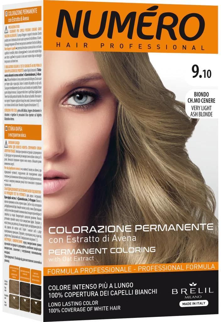 Numero Permanent Coloring Farba Do Włosów 9 10 Very Light Ash Blonde