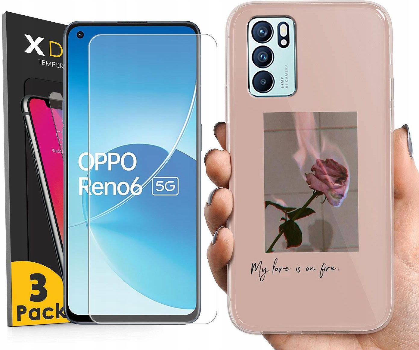 Etui Stylowe Do Oppo Reno 6 5G Wzory Szkło ec7cc251 a379 497c aee5