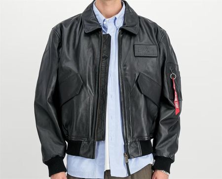 CWU Leather Kurtka Skórzana Alpha Industries L 100109 - zdjęcie 4