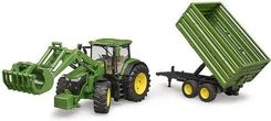 Zdjęcie Bruder 03155 Traktor John Deere + Ładowacz + Przyczepa - Szubin