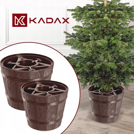 Kadax Stojak Pod Choinkę Choinkowy Brązowy Donica 2 4M 12709396430 - zdjęcie 5