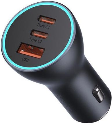 Baseus Golden Contactor Pro 2X Usb-C 1X Usb 65W Szary - zdjęcie 5