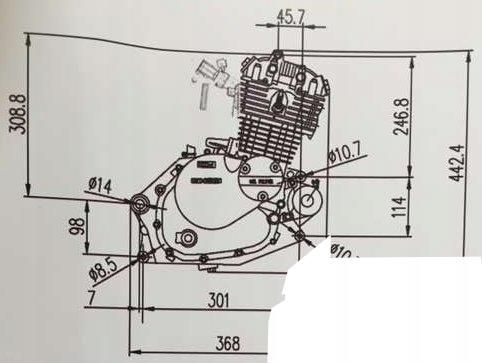 Części motocyklowe Kengo Silnik Tuning 157Fmi Suzuki Gn 125 200Cm3