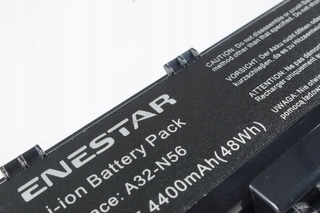 Bateria Do Laptopa ENESTAR 4400MAH MARKOWA BATERIA DO ASUS N46 G56JR