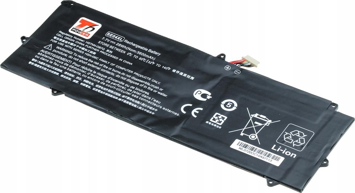 Bateria Do Laptopa T6 POWER BATERIA DO LAPTOPA HP SE04XL NBHP0167