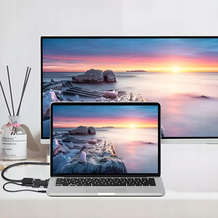 Przejściówka Adapter Konwerter Hdmi Do Vga + Audio - zdjęcie 6