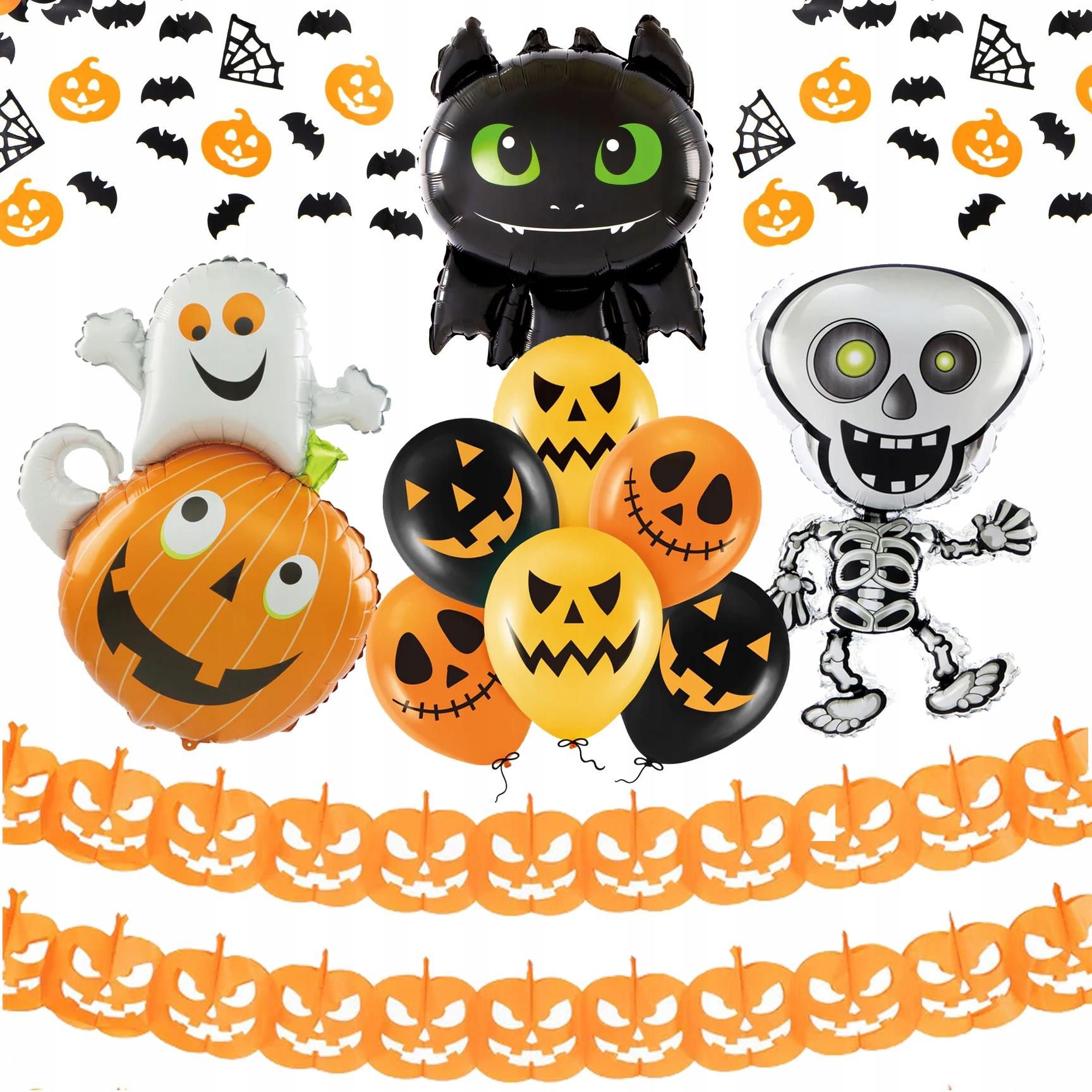 Etnio Craft Deco Zestaw Balony Na Halloween Girlanda Dynie Cm