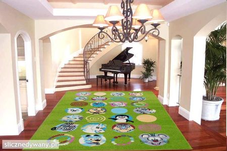 Agnella Białystok Dywan Dla Dzieci Sus Zielony Funky 100x170cm - zdjęcie 3