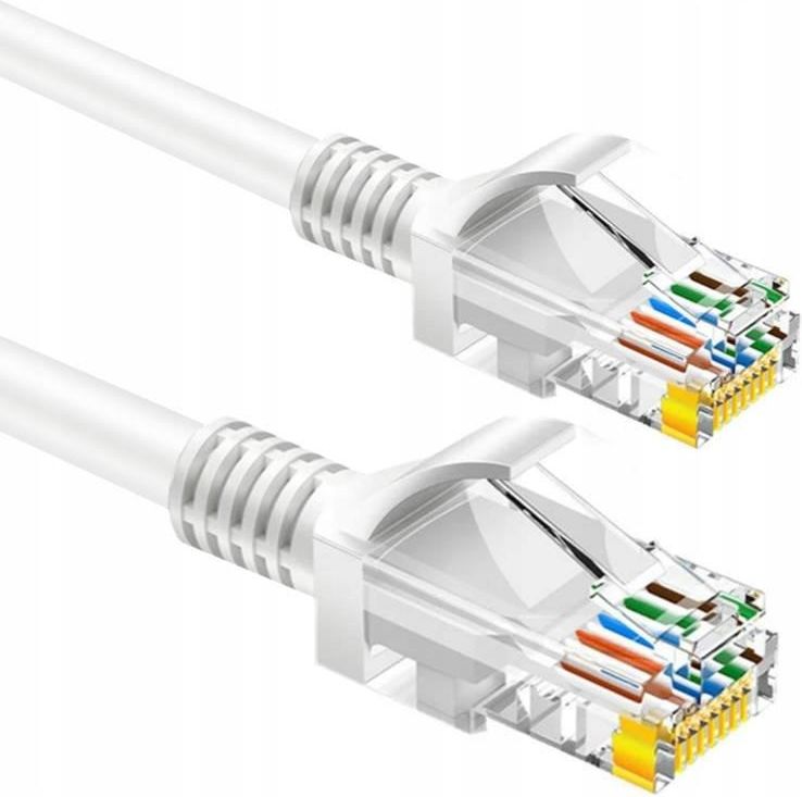 INTERLOOK KABEL SIECIOWY PATCHCORD 5E LAN ETHERNET RJ45 3M BIAŁY