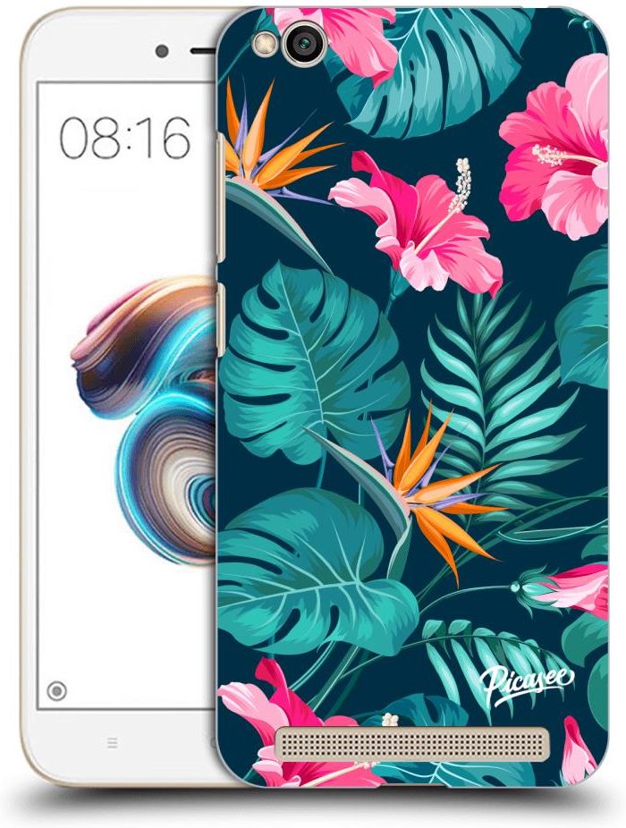 Silikonowe Czarne Etui Na Xiaomi Redmi A Pink Monstera Etui Na