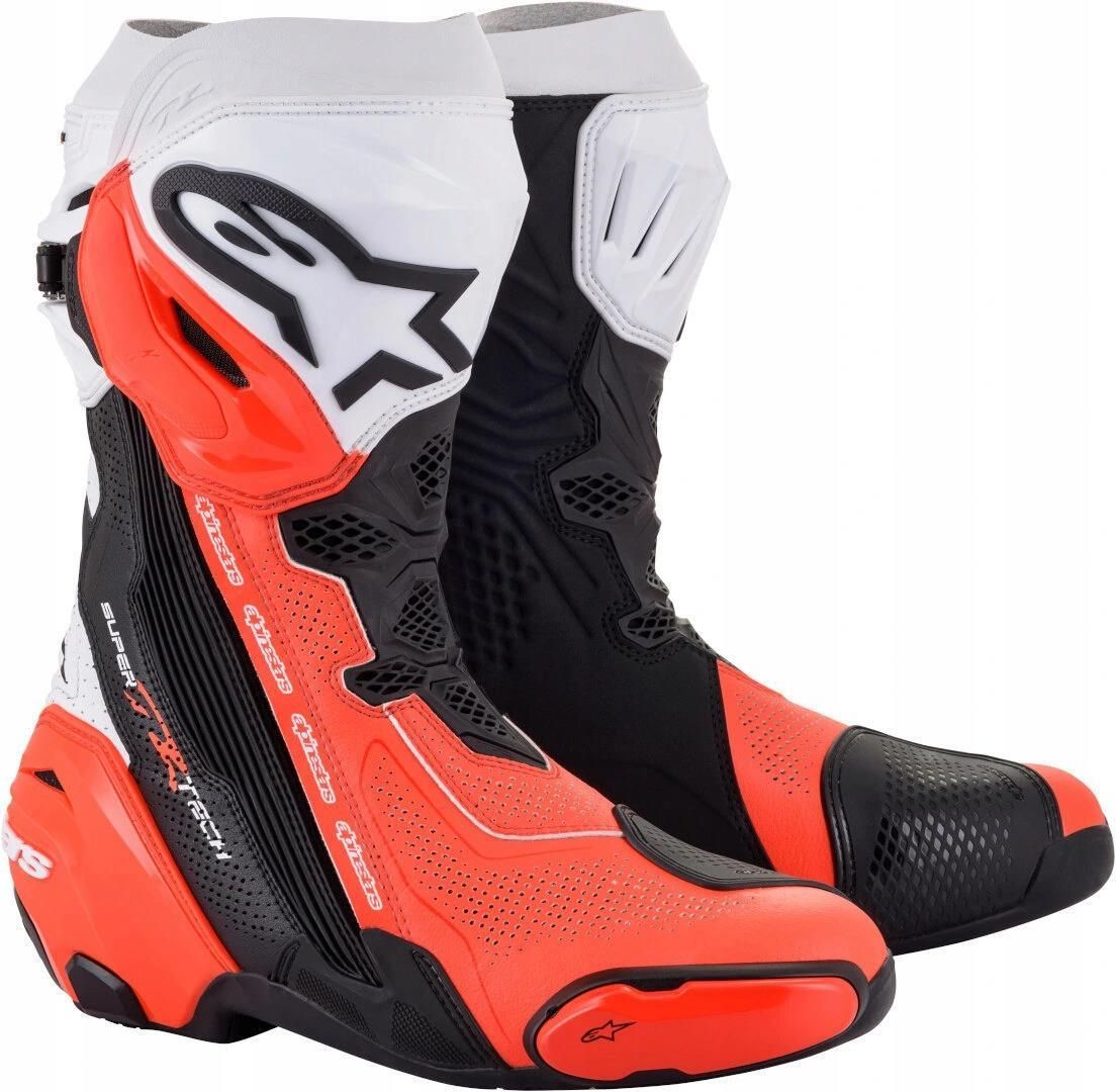 Buty motocyklowe Alpinestars Supertech Czerwono Białe Opinie i ceny