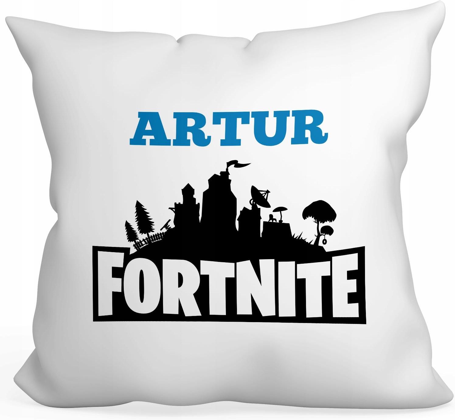 Fortnite Poduszka Fana Gracza 40x40 dowolne Imię Ceny i opinie