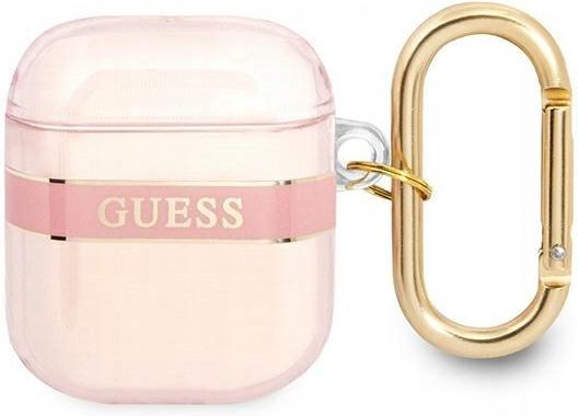 Guess Gua Hhtsp Airpods Cover R Owy Pink Strap C Etui