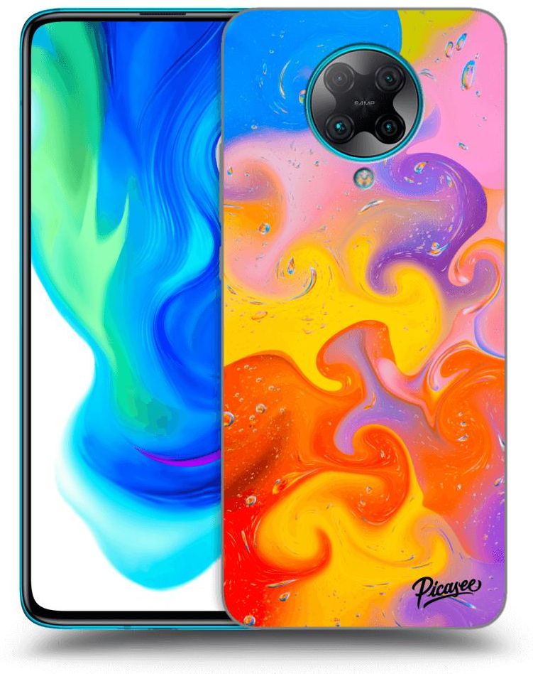 Silikonowe Czarne Etui Na Xiaomi Poco F Pro Bubbles