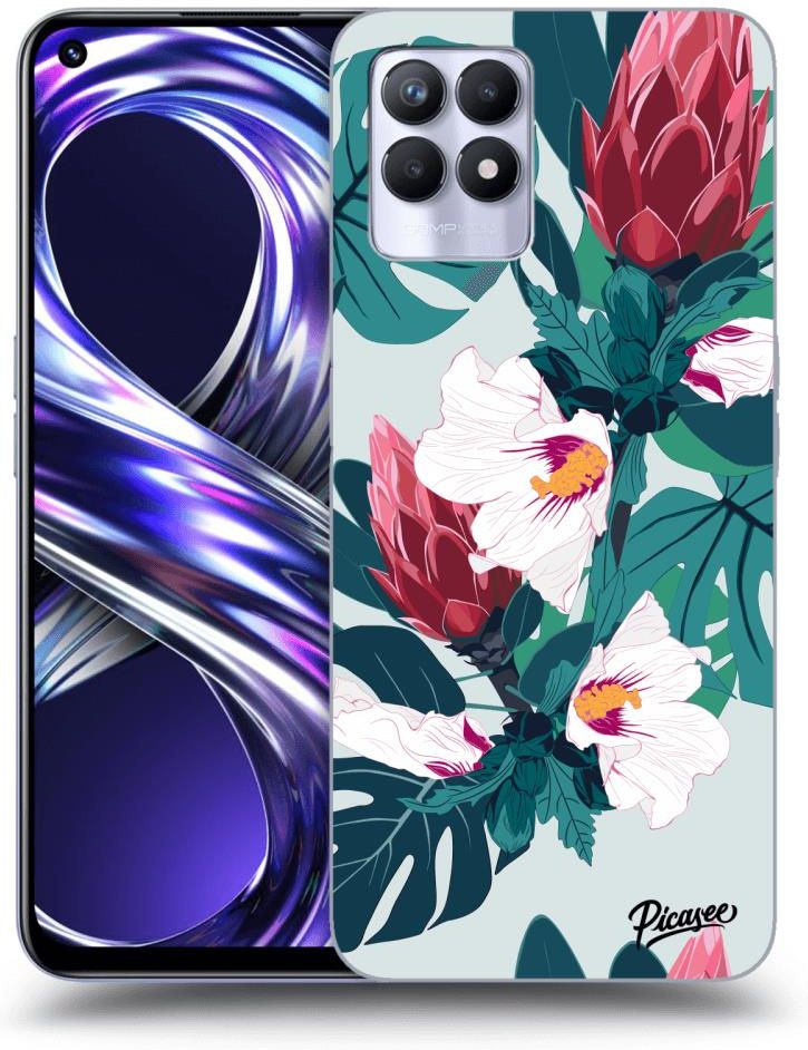 Silikonowe Czarne Etui Na Realme 8I Rhododendron 2720090223 Etui