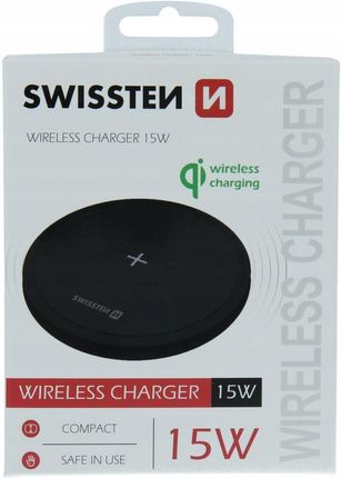 Swissten Ładowarka Indukcyjna 15W Czarna (0a8b3ba3-0437-490a-8369-3517c57db82b) - zdjęcie 3
