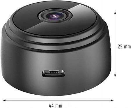 Mini Kamera Szpiegowska Full Hd Ir Detekcja Wifi (A9BLACK) - zdjęcie 2