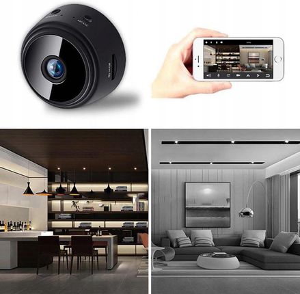 Mini Kamera Szpiegowska Full Hd Ir Detekcja Wifi (A9BLACK) - zdjęcie 6