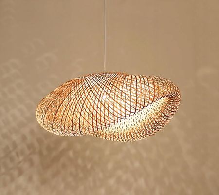 Toolight Lampa Wisząca Pleciona Bambus Natural Boho Drewno (Osw05240) - zdjęcie 6