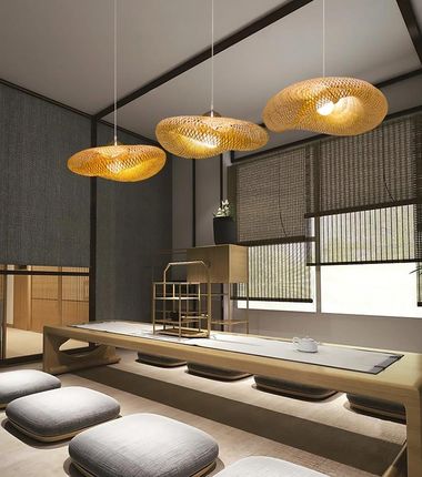 Toolight Lampa Wisząca Pleciona Bambus Natural Boho Drewno (Osw05240) - zdjęcie 3