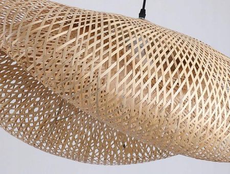 Toolight Lampa Wisząca Pleciona Bambus Natural Boho Drewno (Osw05240) - zdjęcie 4