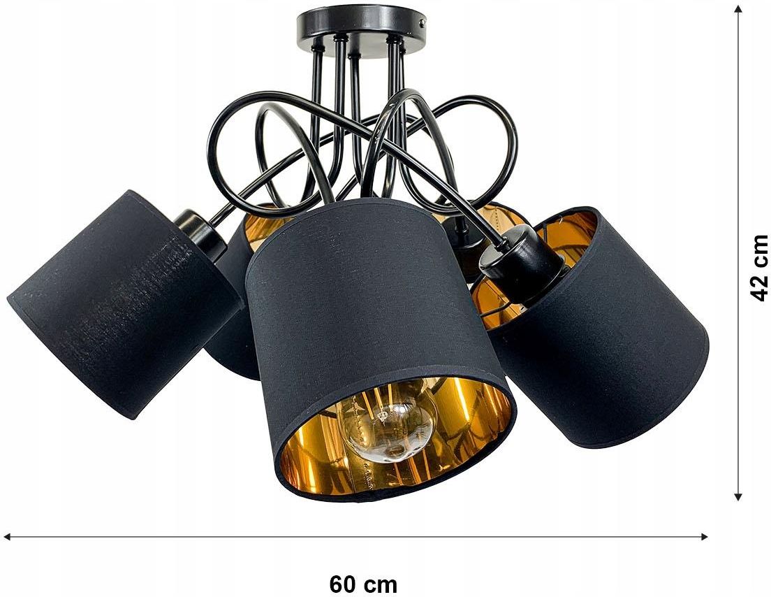 Berge Lampa Wisz Ca Sufitowa Loft Led X Aba Ur Z Oty