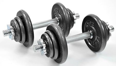 Profit Hantle Żeliwne Do Ćwiczeń 2X10 Kg Hammertone W Walizce Czarny - zdjęcie 2