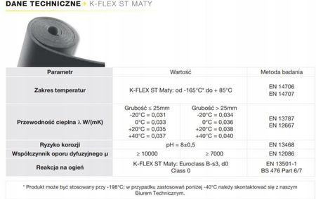 K-Flex Samoprzylepna mata izolacyjna St 1m² 13mm K13FLEX - zdjęcie 2
