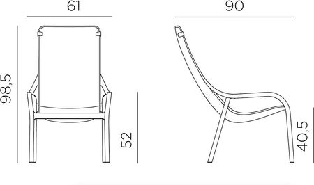 Krzesło Nardi Net Lounge Senape - zdjęcie 3