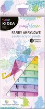 Zdjęcie Derform Kidea Farby Akrylowe Pastelowe 12 Kolorów 12Ml - Mieroszów