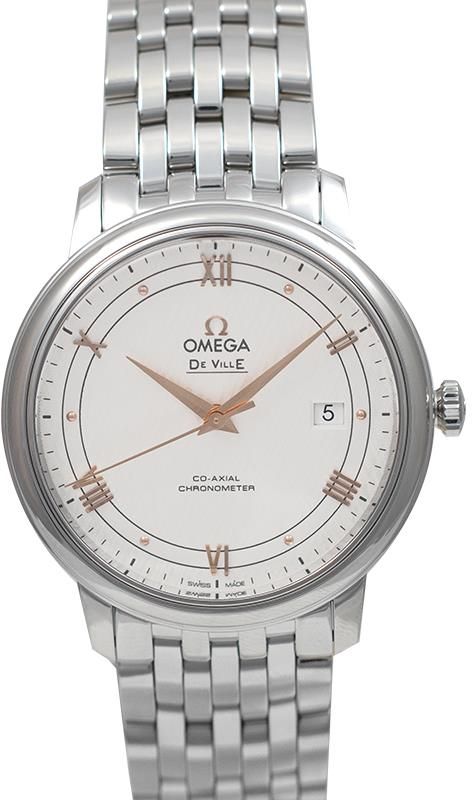 Omega De Ville Prestige Co Axial 39 5 Mm Automatic Silver Dial Steel