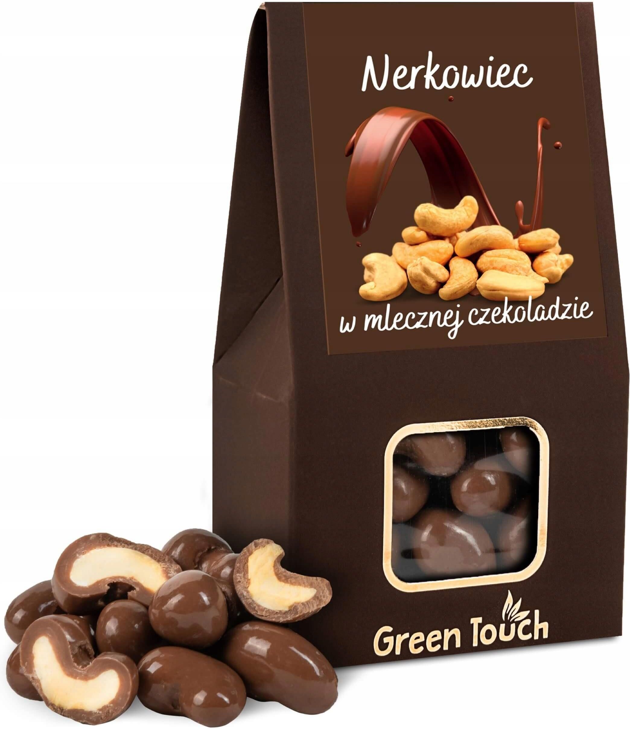 Green Touch Orzechy Nerkowca W Mlecznej Czekoladzie 100g Ceny I