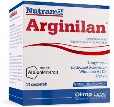 OLIMP Arginilan o smaku cytrynowym 14 saszetek - zdjęcie 2