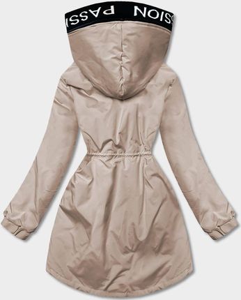 DAMSKA PARKA OVERSIZE CAPPUCCINO (B8080-12) - zdjęcie 2