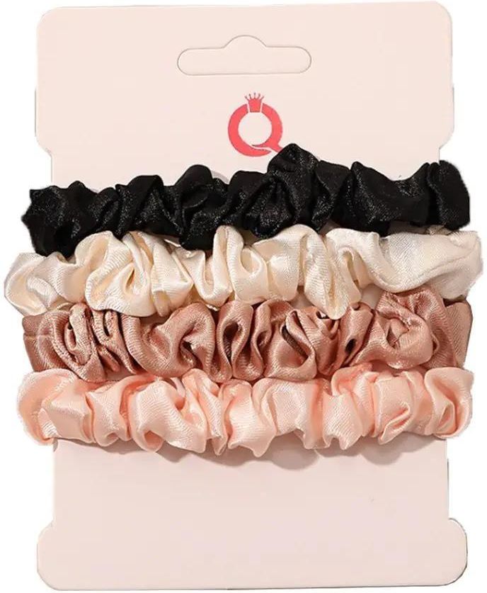 ECARLA GUMKI DO WŁOSÓW TYPU SCRUNCHIE PIN UP WHITE BLACK 1OP 4SZT