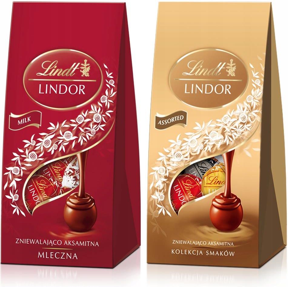 Lindt Zestaw Pralin Lindor 2x100g Ceny I Opinie Ceneo Pl