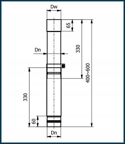 System Kominkowy Darco Rura Teleskopowa Do Piec W Na Pellet Fi Mm