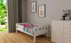 Zdjęcie Łóżko Sosnowe Gucio 80X180 Białe - Czechowice-Dziedzice