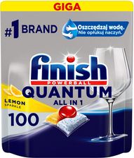 Ranking Finish Powerball Quantum All in 1 Kapsułki Do Zmywarki Lemon 100szt. Jakie tabletki do zmywarki? Ranking