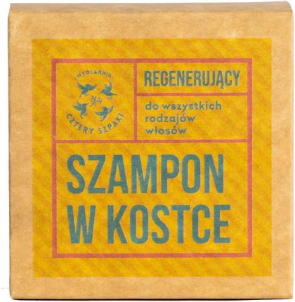 Mydlarnia Cztery Szpaki Szampon W Kostce Regenerujący Wszystkie Rodzaje Włosów 75 g Szampon Do Włosów W Kostce - zdjęcie 2
