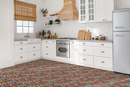 Dywanomat Samoprzylepne Kafelki Pcv Patchwork Fale 30x30cm (MWSKZ125181806130X30) - zdjęcie 4