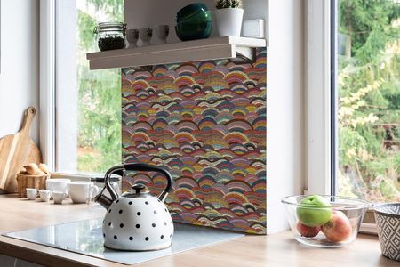 Dywanomat Samoprzylepne Kafelki Pcv Patchwork Fale 30x30cm (MWSKZ125181806130X30) - zdjęcie 2