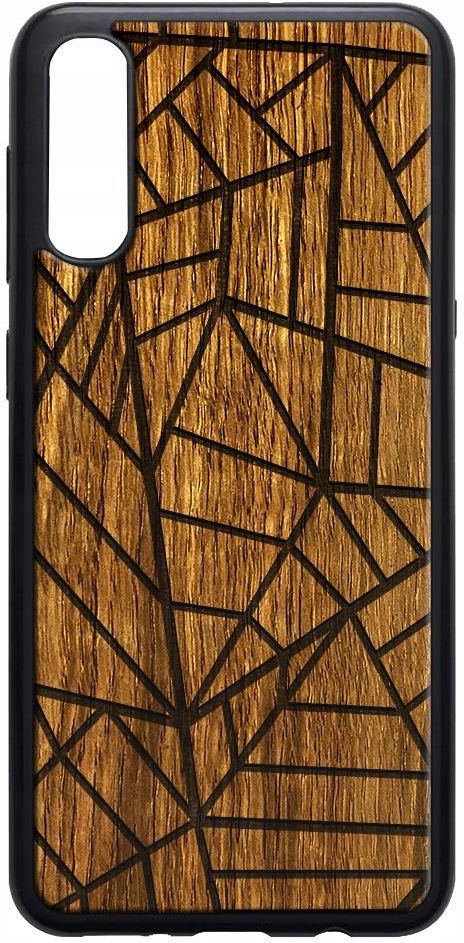 Woodencase Etui Drewniane Samsung Galaxy A50 Wzór Grawer MP125 Etui