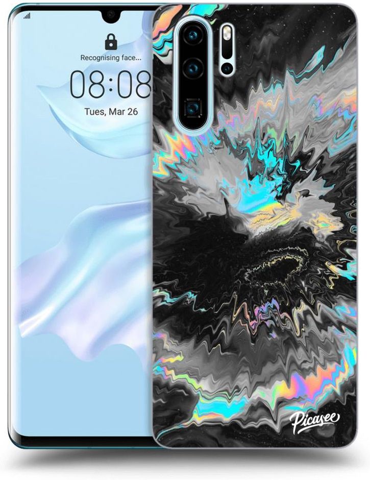 Picasee Silikonowe Czarne Etui Na Huawei P30 Pro Magnetic Etui Na