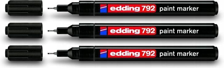 Marker Olejowy 0 8Mm Edding 792 Czarny X 3szt Ceny I Opinie Ceneo Pl