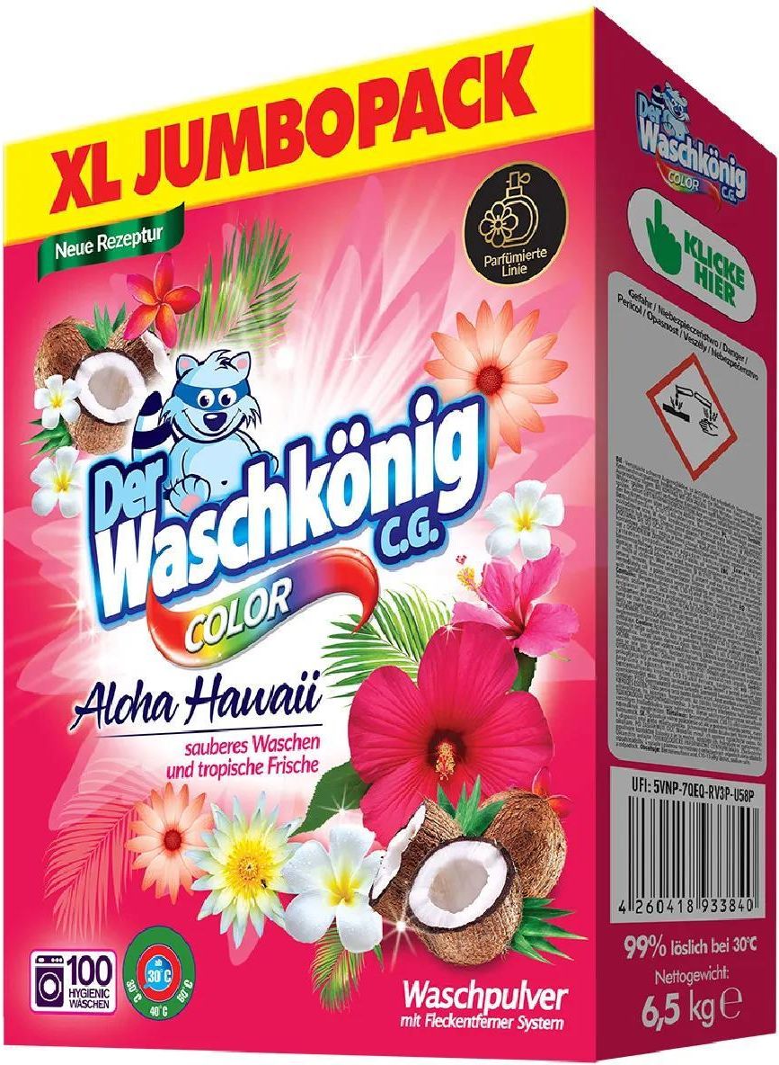 Der Waschkonig Cg Aloha Hawaii Color Proszek Do Prania Kg Pra