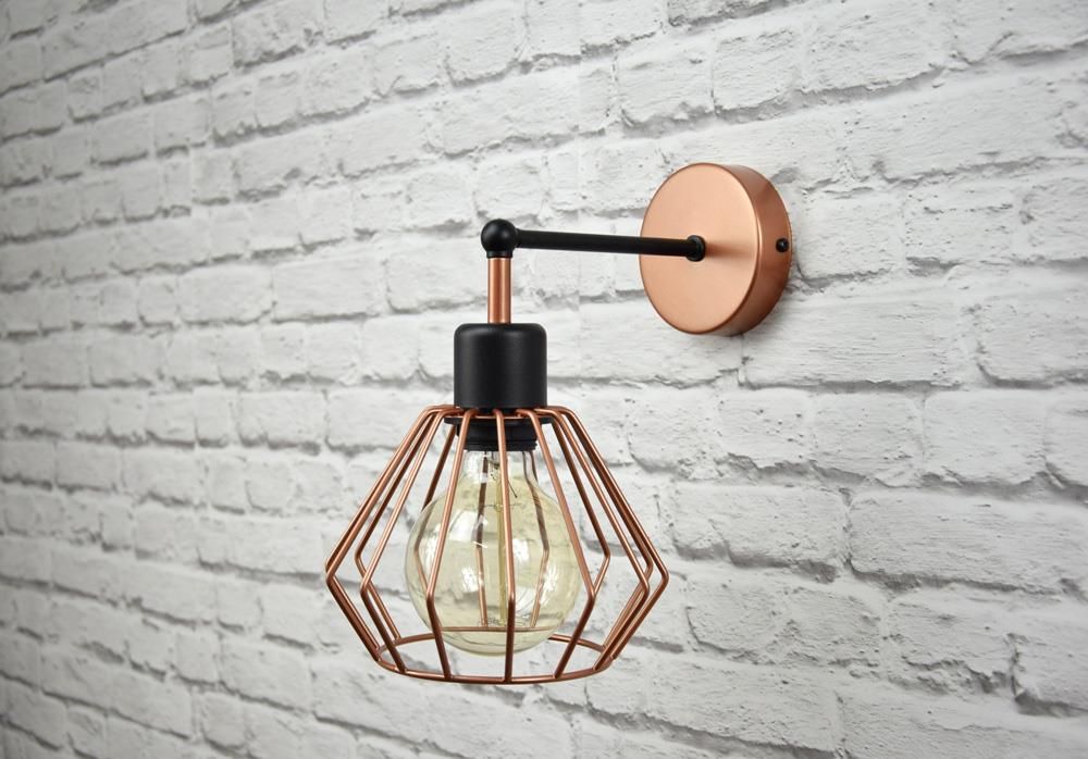 Lampa Luxolar Kinkiet Z W Cznikiem Loft Druciany Edison Kw