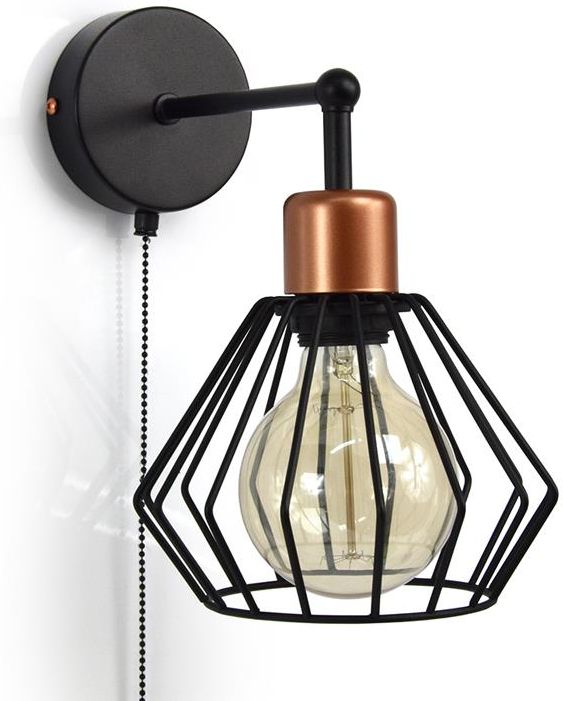 Lampa Luxolar Kinkiet Z W Cznikiem Loft Druciany Edison Kw