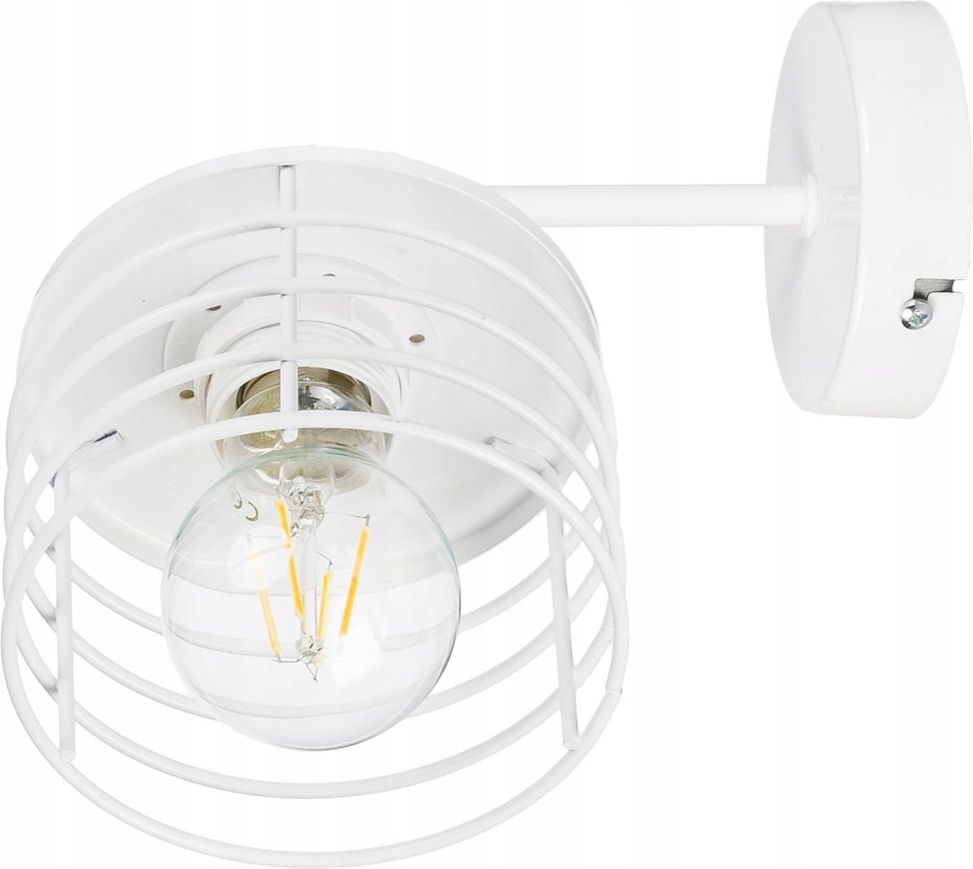 Lampa Led One Lampa Kinkiet E27 Ścienny Stały Loft Drut Sprężyna